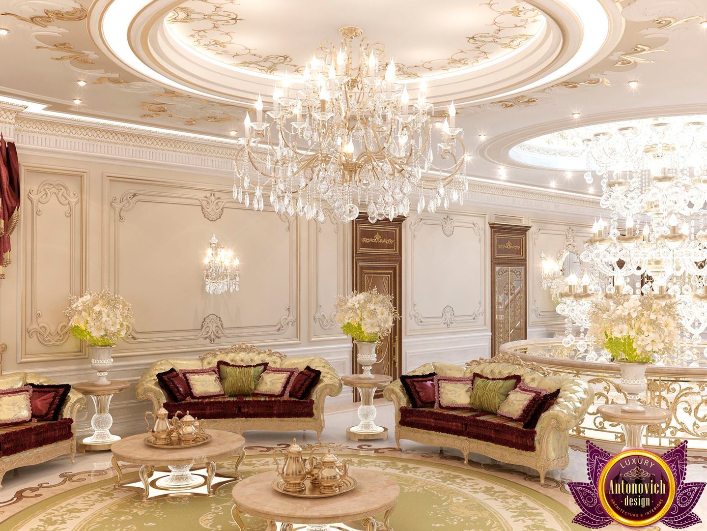 Hospitality interiors of Katrina Antonovich, Luxury Antonovich Design Luxury Antonovich Design Koridor & Tangga Klasik