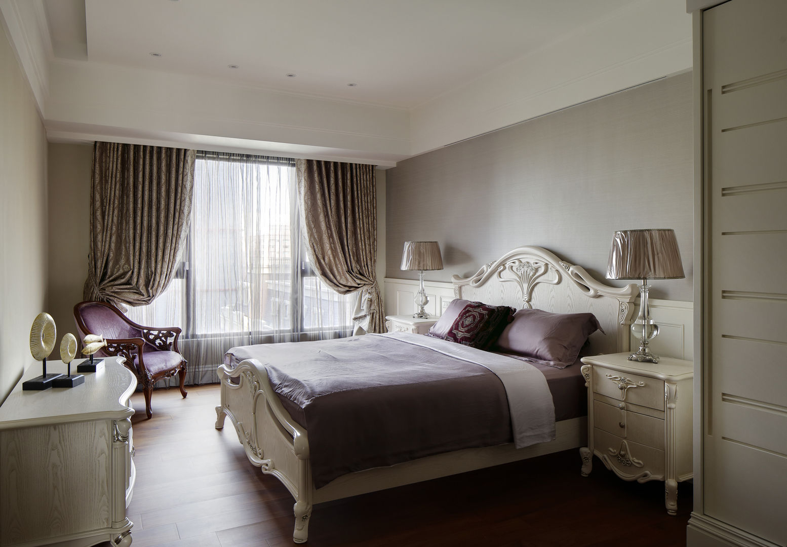 尋找古典的本質 大荷室內裝修設計工程有限公司 Classic style bedroom