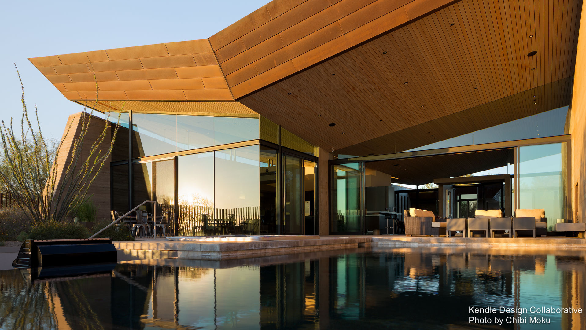 Kendle Design Collaborative | Desert Wing | Scottsdale, AZ, Chibi Moku Architectural Films Chibi Moku Architectural Films Casas estilo moderno: ideas, arquitectura e imágenes Derivados de madera Transparente