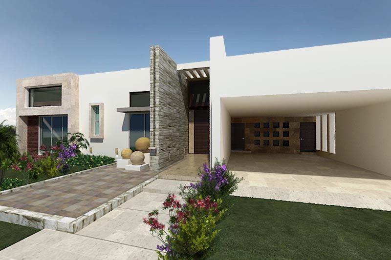 Residencia El Molino Club de Golf HF Arquitectura Casas de estilo moderno