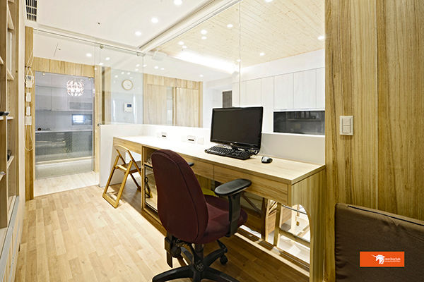 一字書房，共享視野 Unicorn Design Scandinavian style study/office