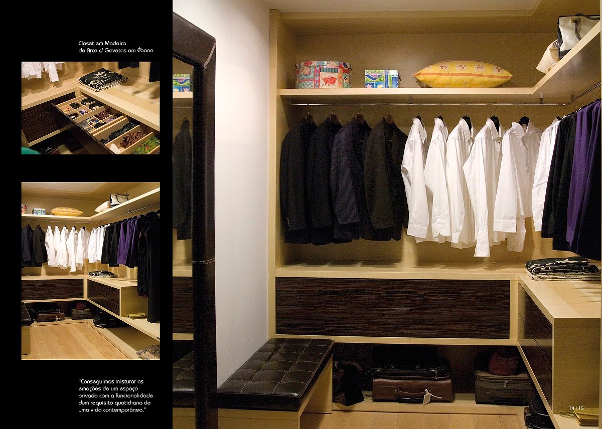 armarios de parede e de quarto, Miguel Andrade Miguel Andrade Phòng ngủ phong cách hiện đại MDF Wardrobes & closets
