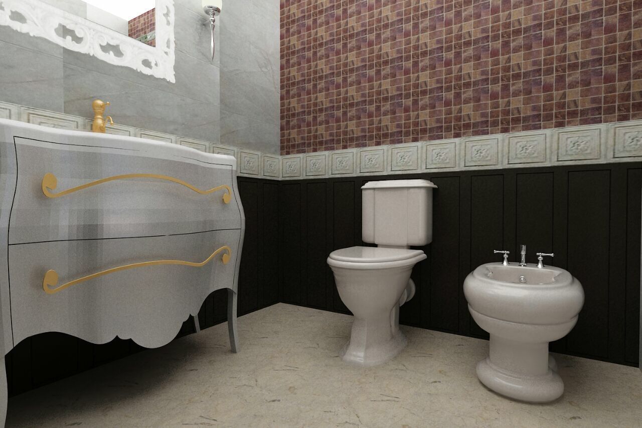 تشطيب فيلا المعادي, الرواد العرب الرواد العرب Classic style bathroom