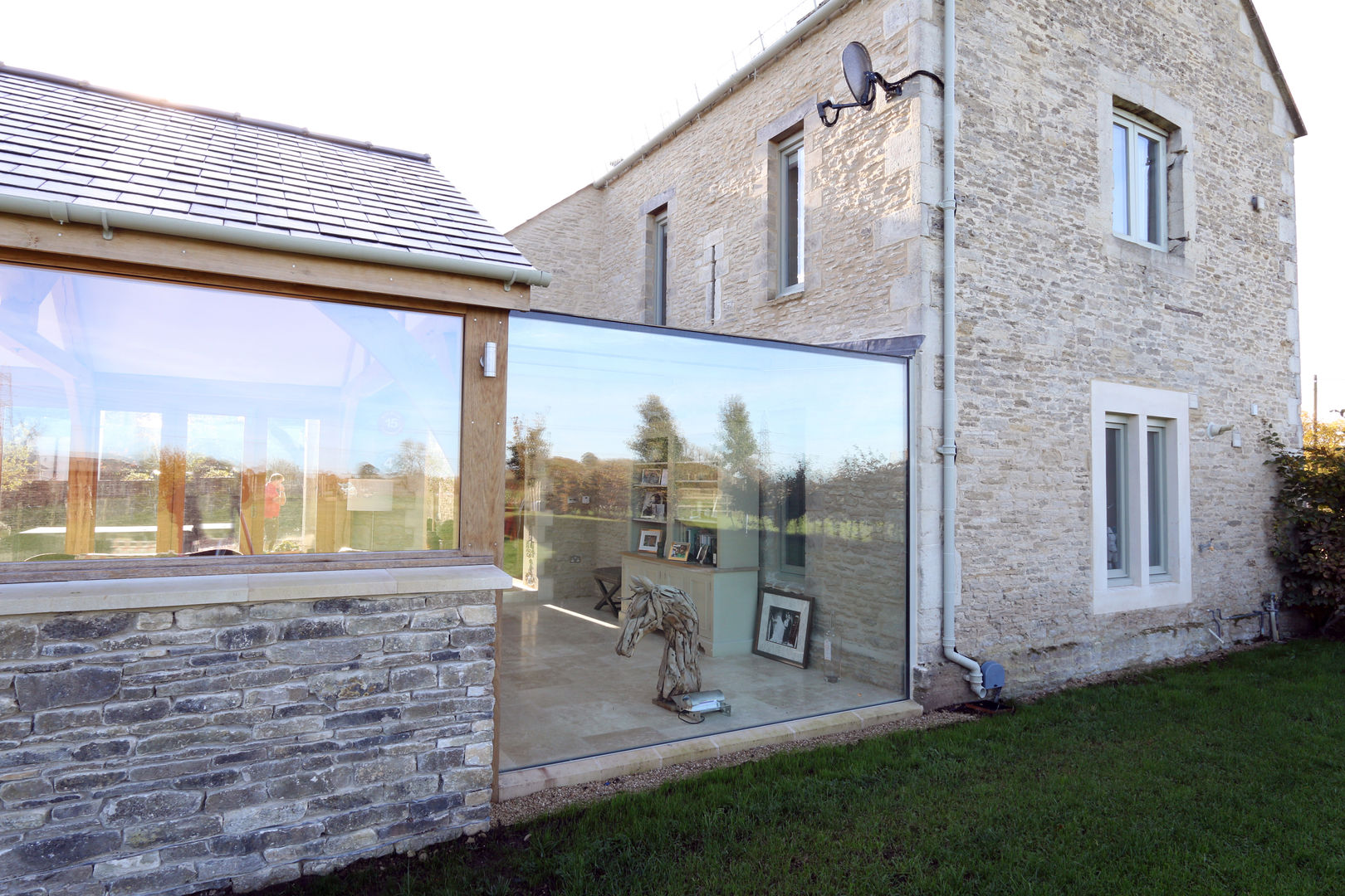 Green Barn homify Giardino d'inverno in stile rurale Green Barn,Project,Structural Glass,Cottage,Conservatory