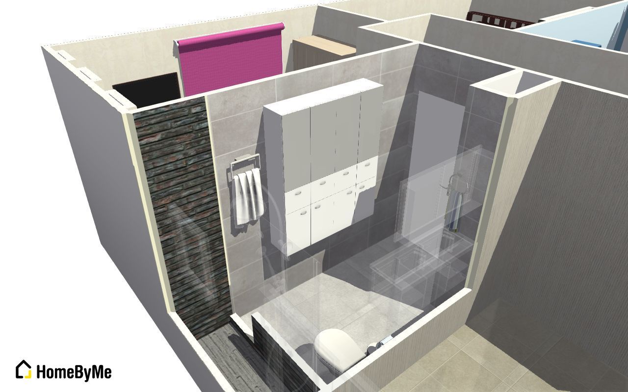 Vista 2 de modelo 3D baño cliente COOLDESIGN SPA