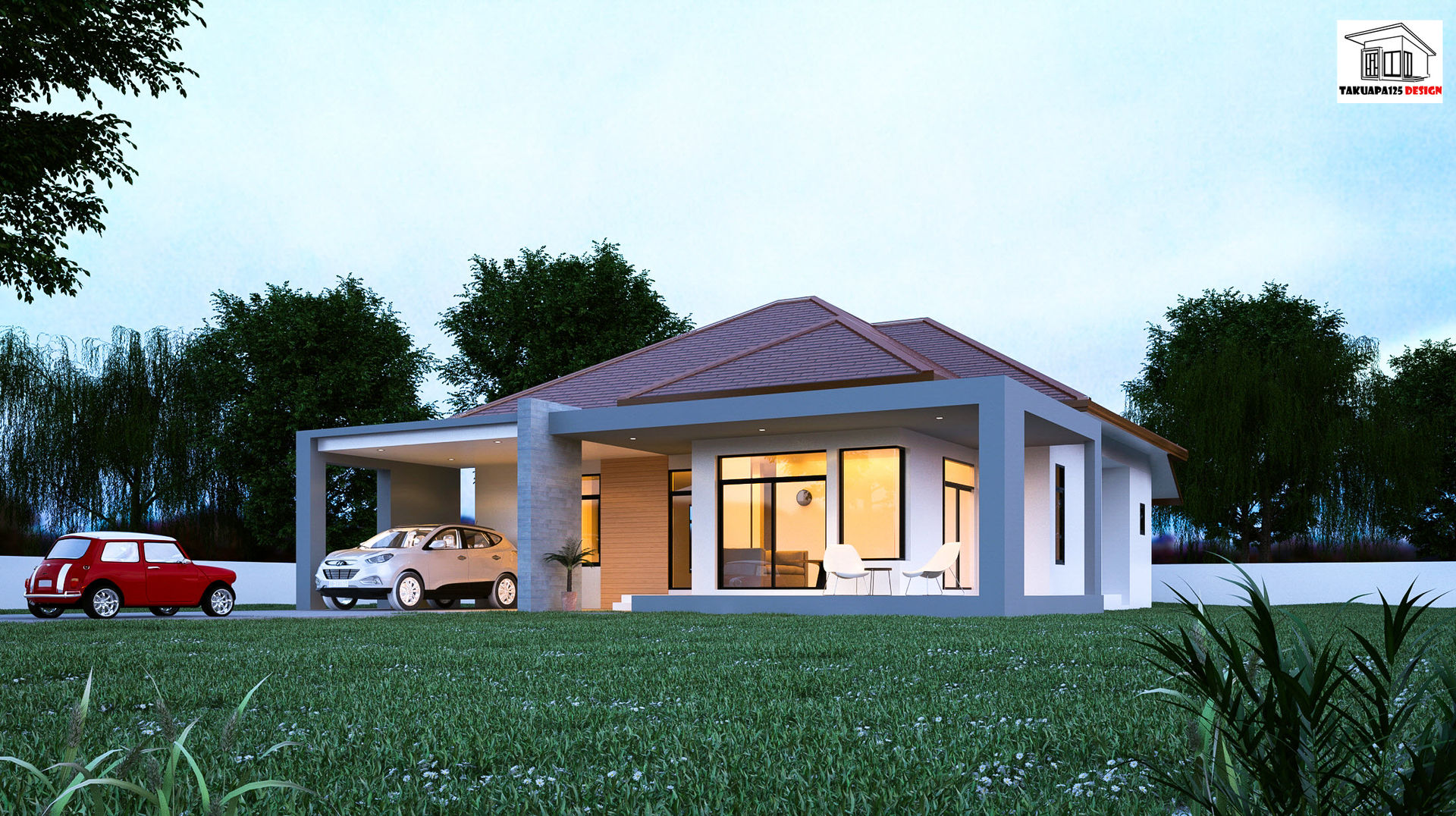 แบบบ้านชั้นเดียว, Takuapa125 Takuapa125 Modern houses