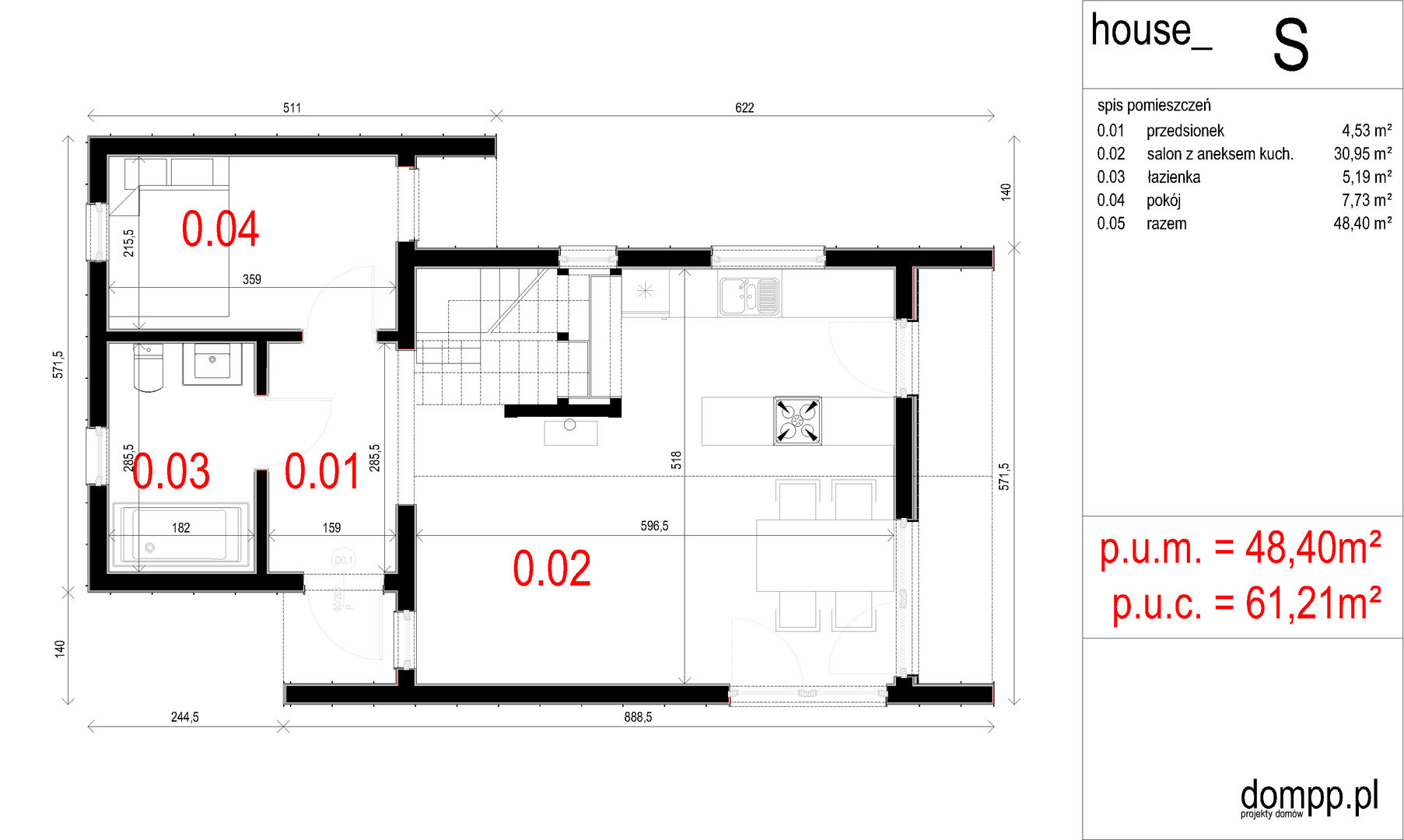 Projekt domu letniskowego House S, Majchrzak Pracownia Projektowa Majchrzak Pracownia Projektowa