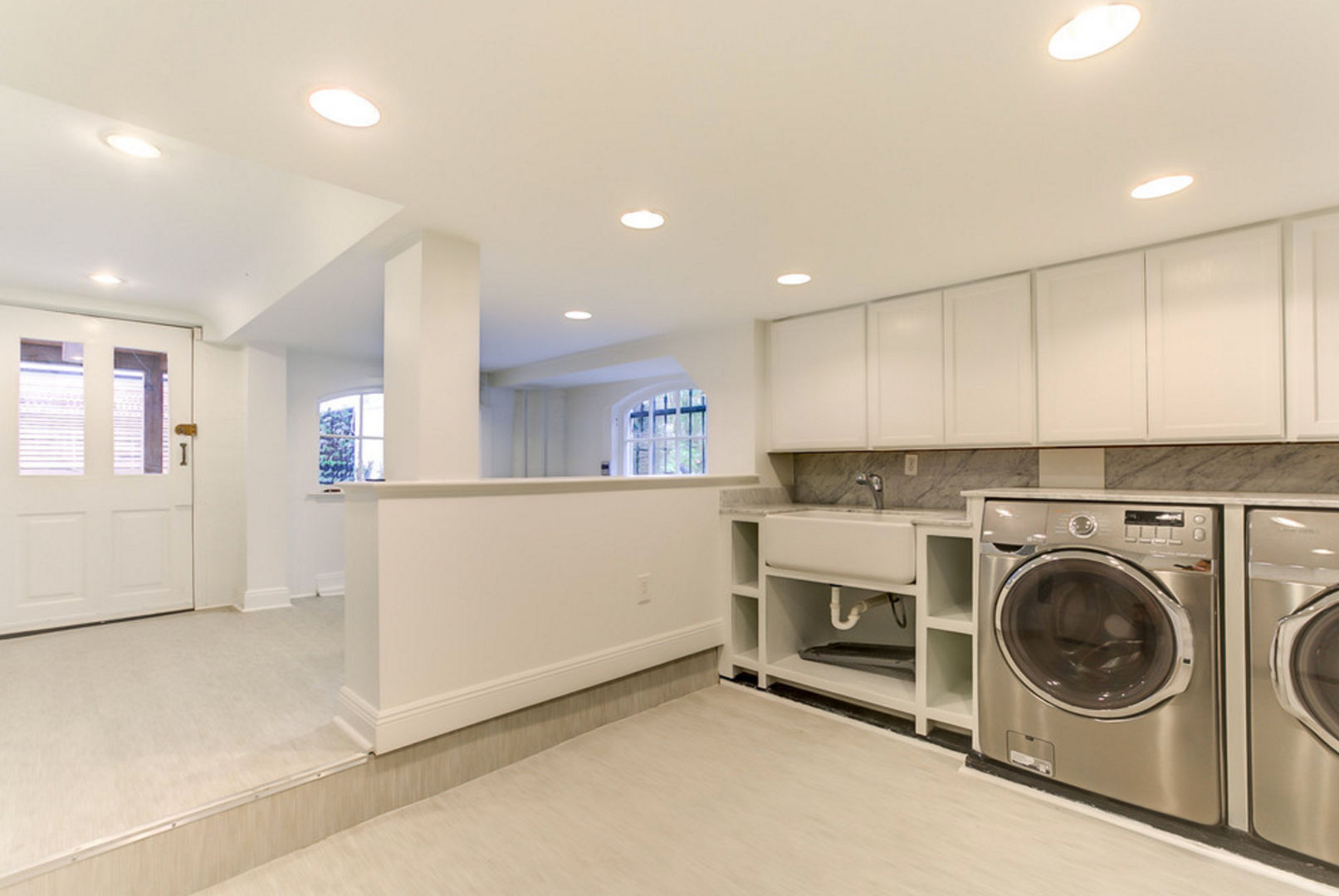 Nashville Avenue Residence, New Orleans studioWTA Kitchen utility room,elevated basement,appliances,cabinetry,home office,studioWTA,Tracie Ashe,Natan Diacon-Furtado