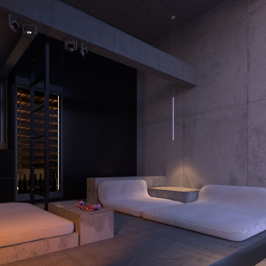 ПРОЕКТИРОВАНИЕ И ДИЗАЙН ИНТЕРЬЕРА PS1H, IGOR SIROTOV ARCHITECTS IGOR SIROTOV ARCHITECTS Minimalist bedroom