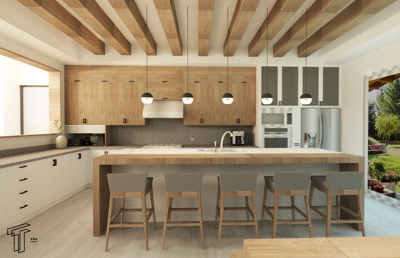 CH, TAMEN arquitectura TAMEN arquitectura Cocinas de estilo moderno