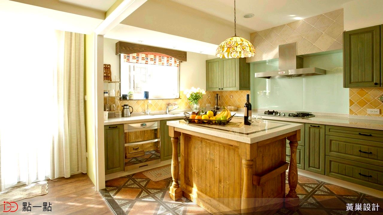 黃巢空間設計 homify Country style kitchen