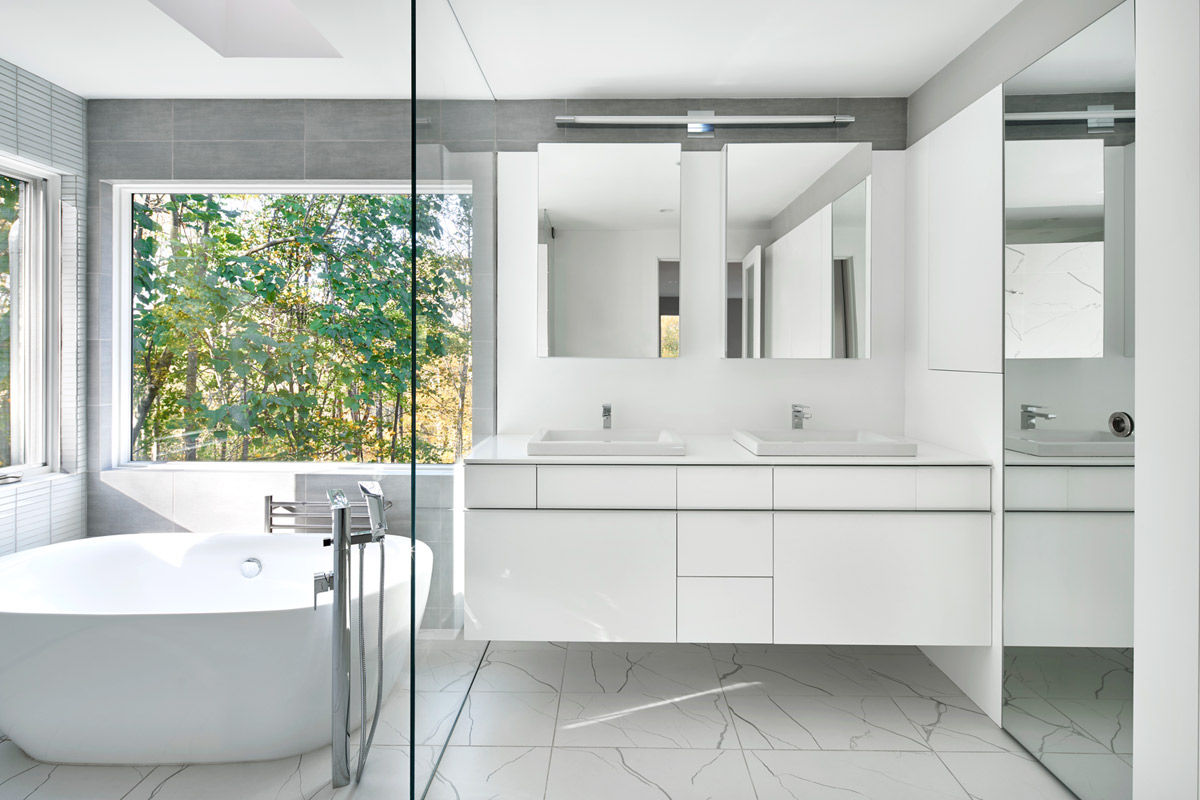 Smoky Quartz, KUBE architecture KUBE architecture Modern bathroom