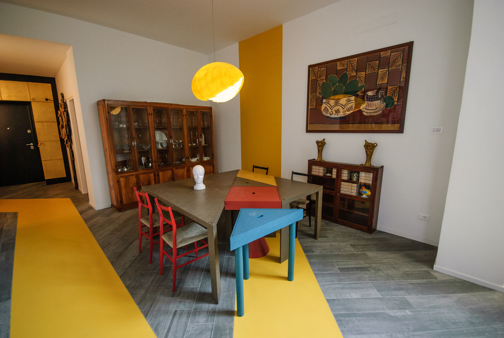 CASA M: LINEE CROMATICHE, Architetto Francesco Franchini Architetto Francesco Franchini Modern dining room