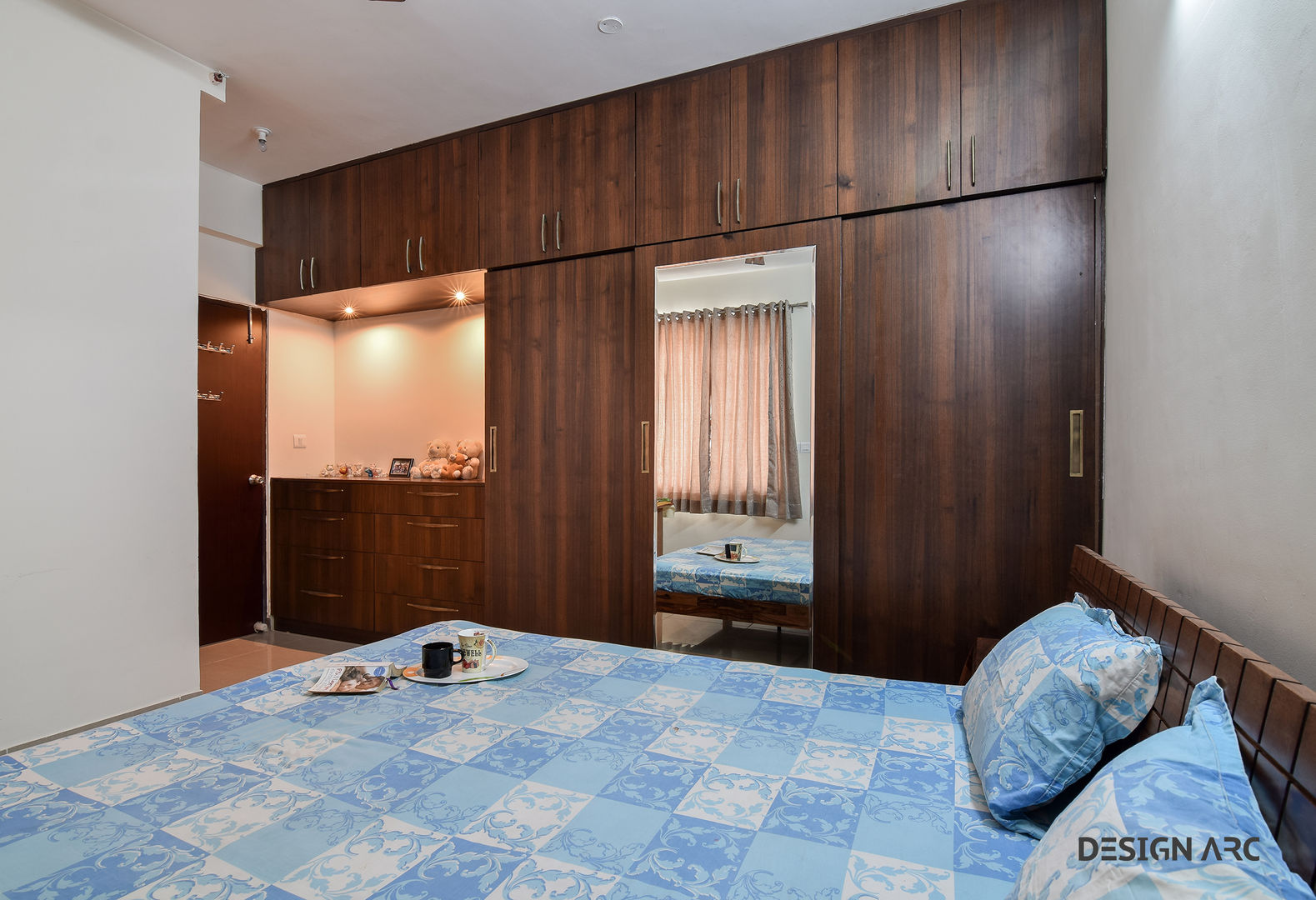 Bed Room interior Bangalore Design Arc Interiors Interior Design Company Mediterranean style bedroom Plywood