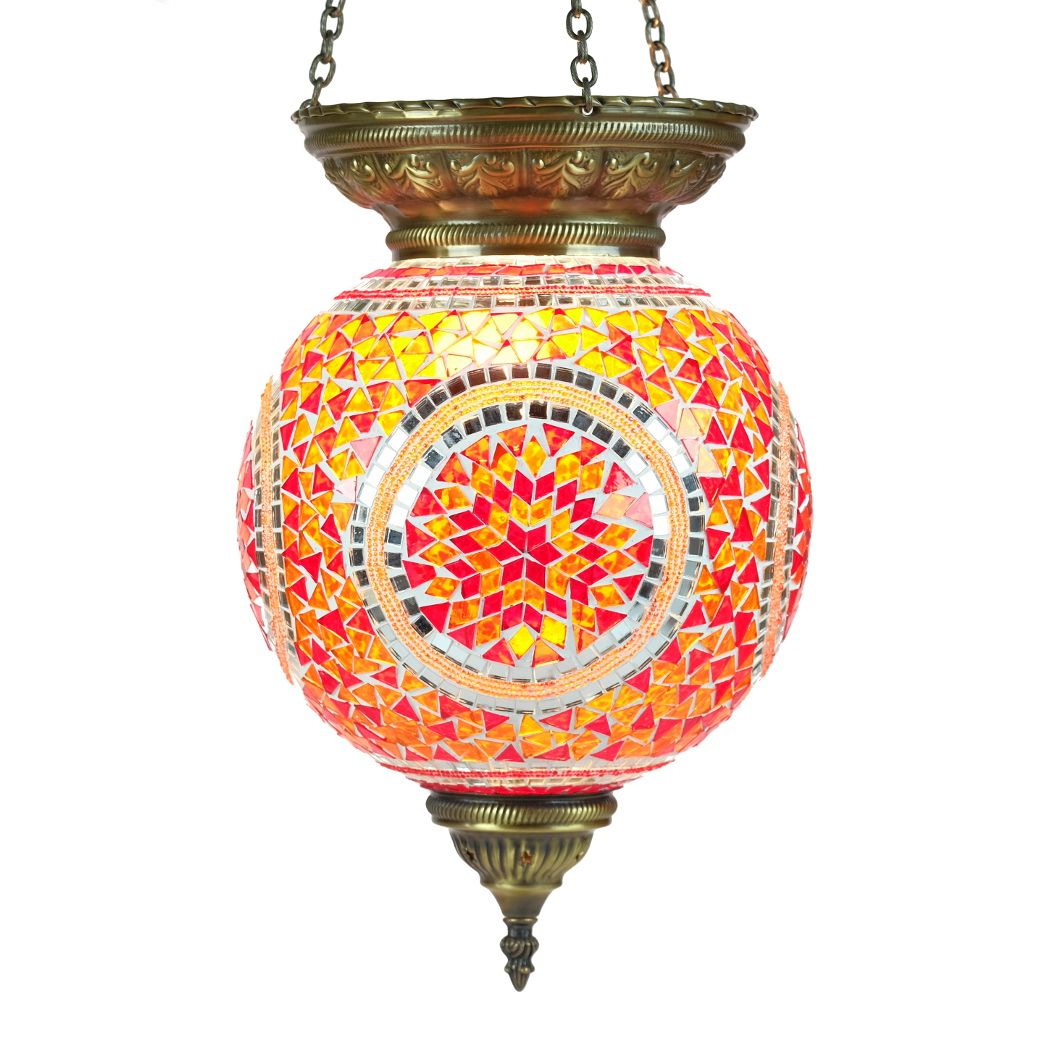 Lampes Orientales Turques en Mosaïque, KaravaneSerail KaravaneSerail 에클레틱 다이닝 룸 유리 조명