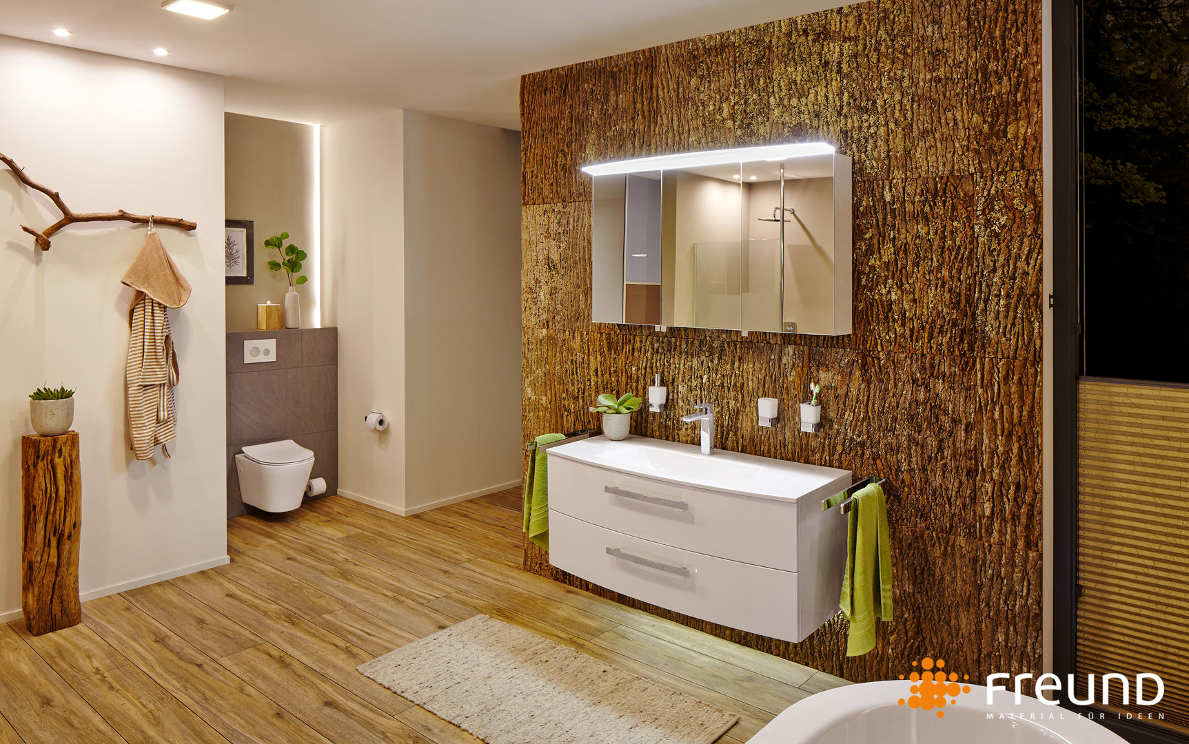 NATURE, Freund GmbH Freund GmbH Phòng tắm phong cách hiện đại Gỗ Wood effect Decoration