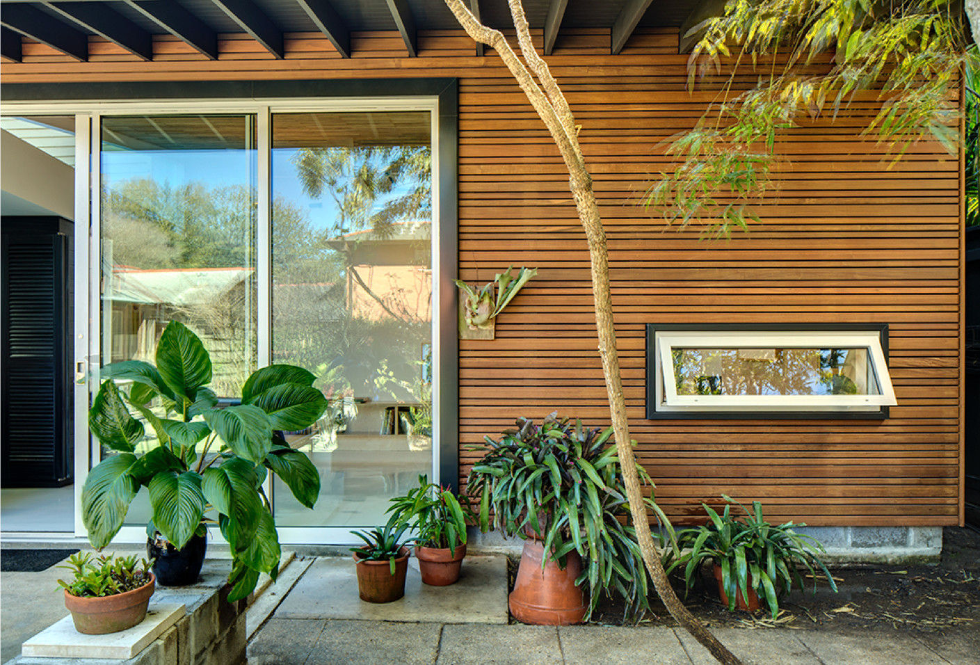 Studio Retreat, New Orleans studioWTA Minimalist house IPE siding,rainscreen,oversized opening,sliding doors,terrace,rehabilitation,studioWTA,Wayne Troyer,Tracie Ashe