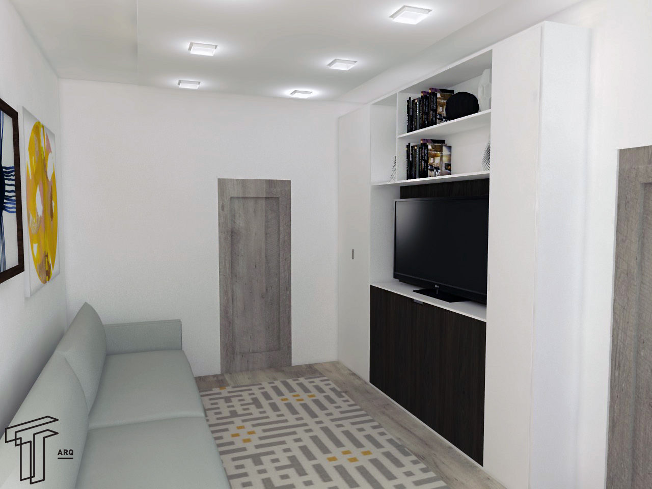 CO, TAMEN arquitectura TAMEN arquitectura Modern media room