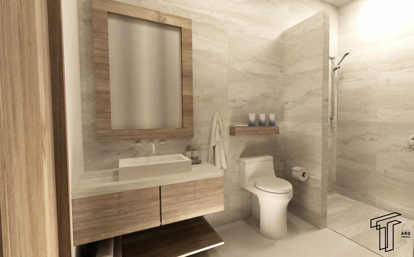 P, TAMEN arquitectura TAMEN arquitectura Modern bathroom