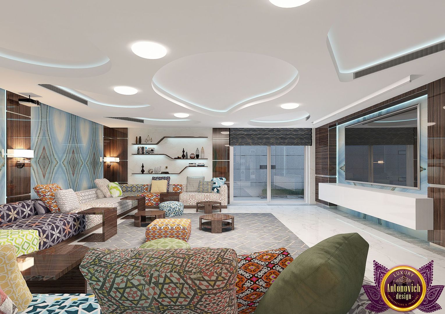 ​ Harmony of modern comfort of Katrina Antonovich, Luxury Antonovich Design Luxury Antonovich Design Living room