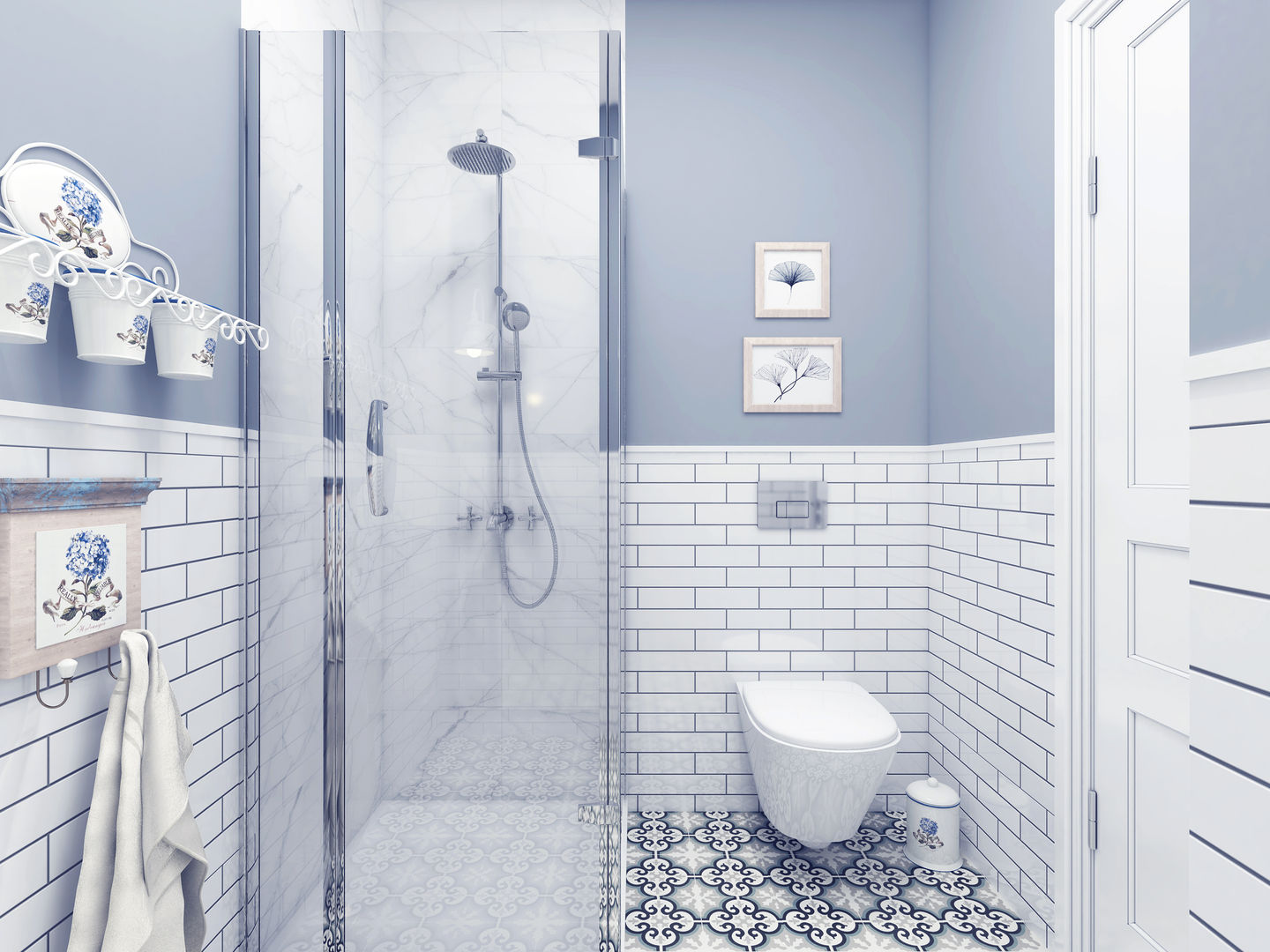 homify Salle de bain rurale