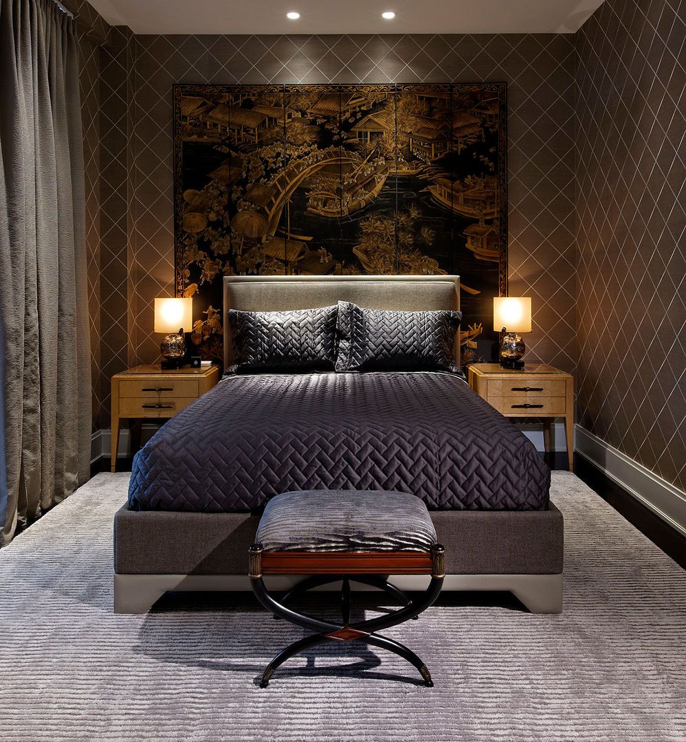 Art Deco Inspired Home, Douglas Design Studio Douglas Design Studio Camera da letto in stile classico