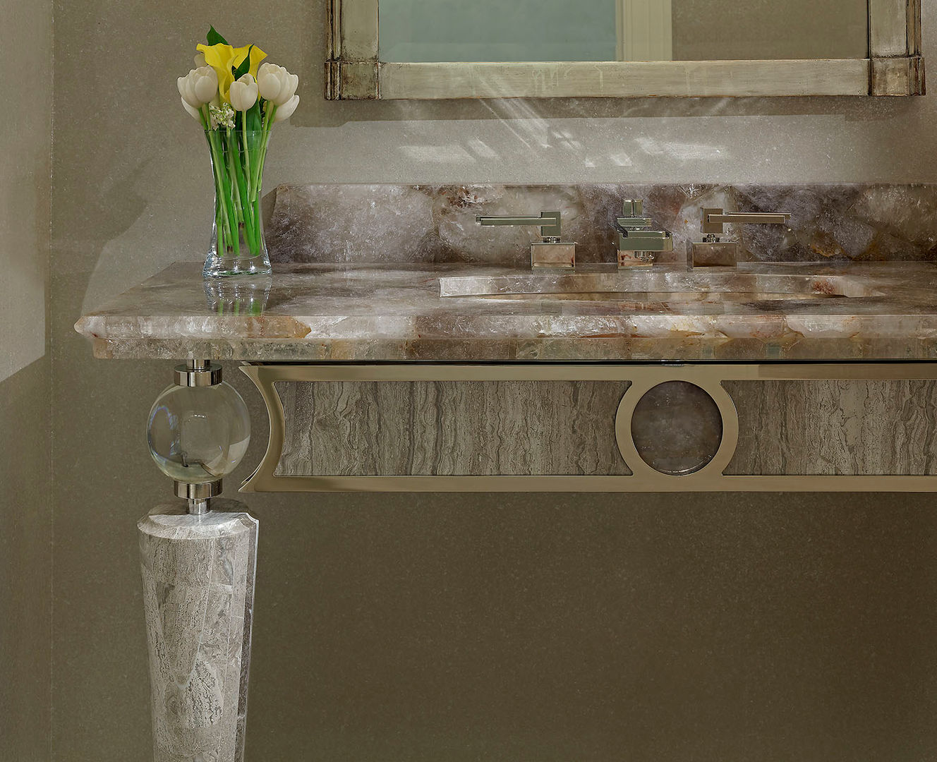 Powder Room Detail Douglas Design Studio Classic style bathrooms