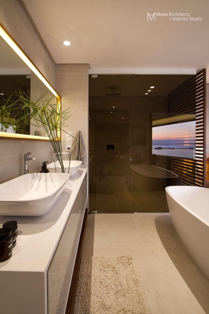 Clifton Apartment, Make Architects + Interior Studio Make Architects + Interior Studio Ванная комната в стиле модерн