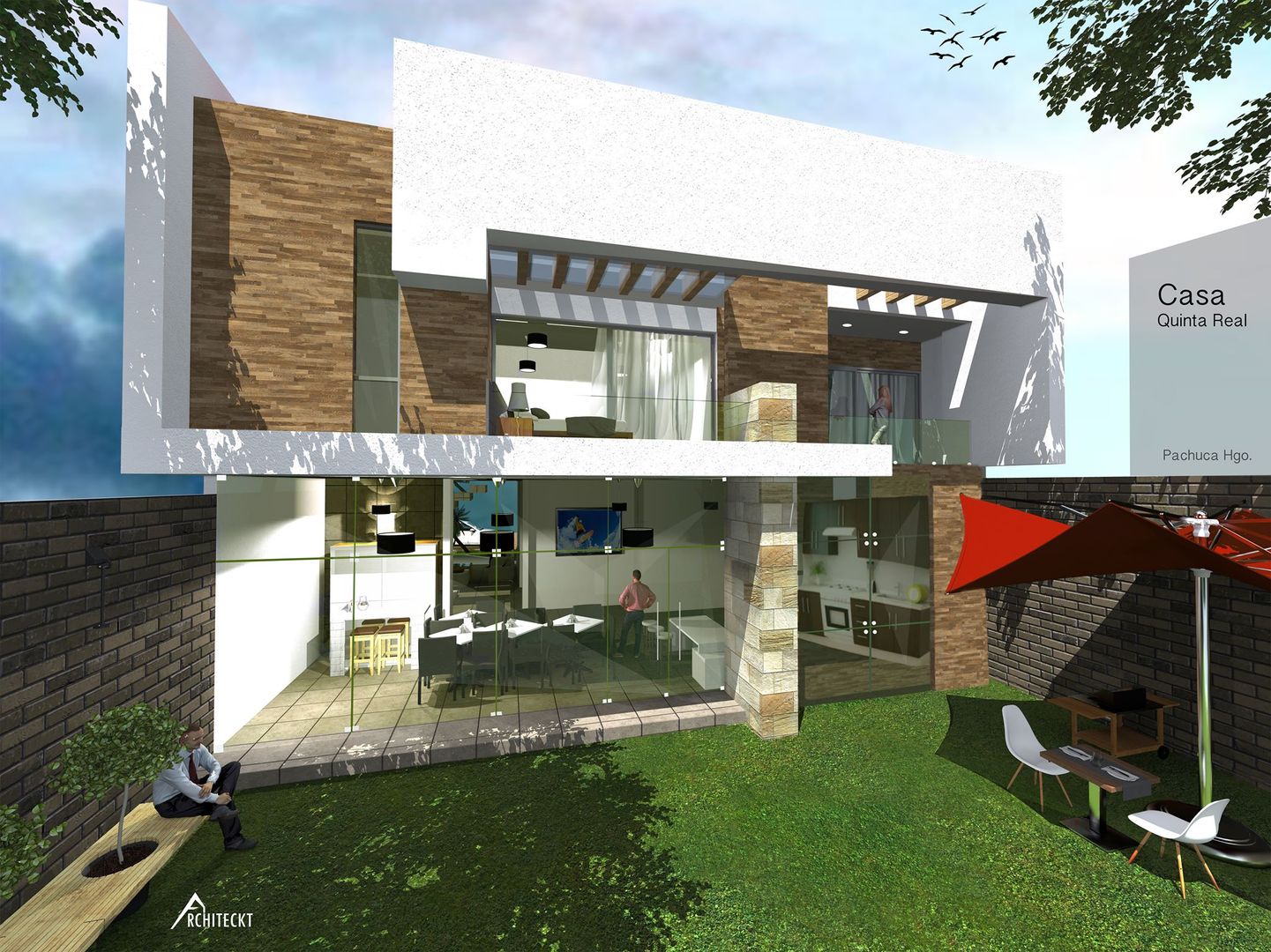 Diseño Arquitectónico y Construcción, ARCHITECKT ARCHITECKT Modern houses