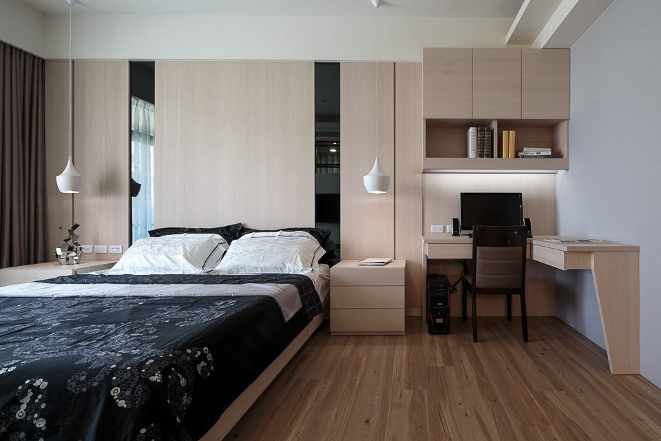 溫馨簡約風, IDR室內設計 IDR室內設計 Modern style bedroom