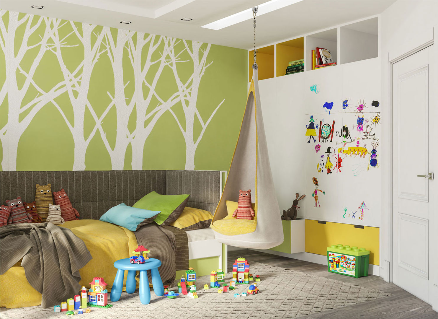 homify Quarto infantil eclético