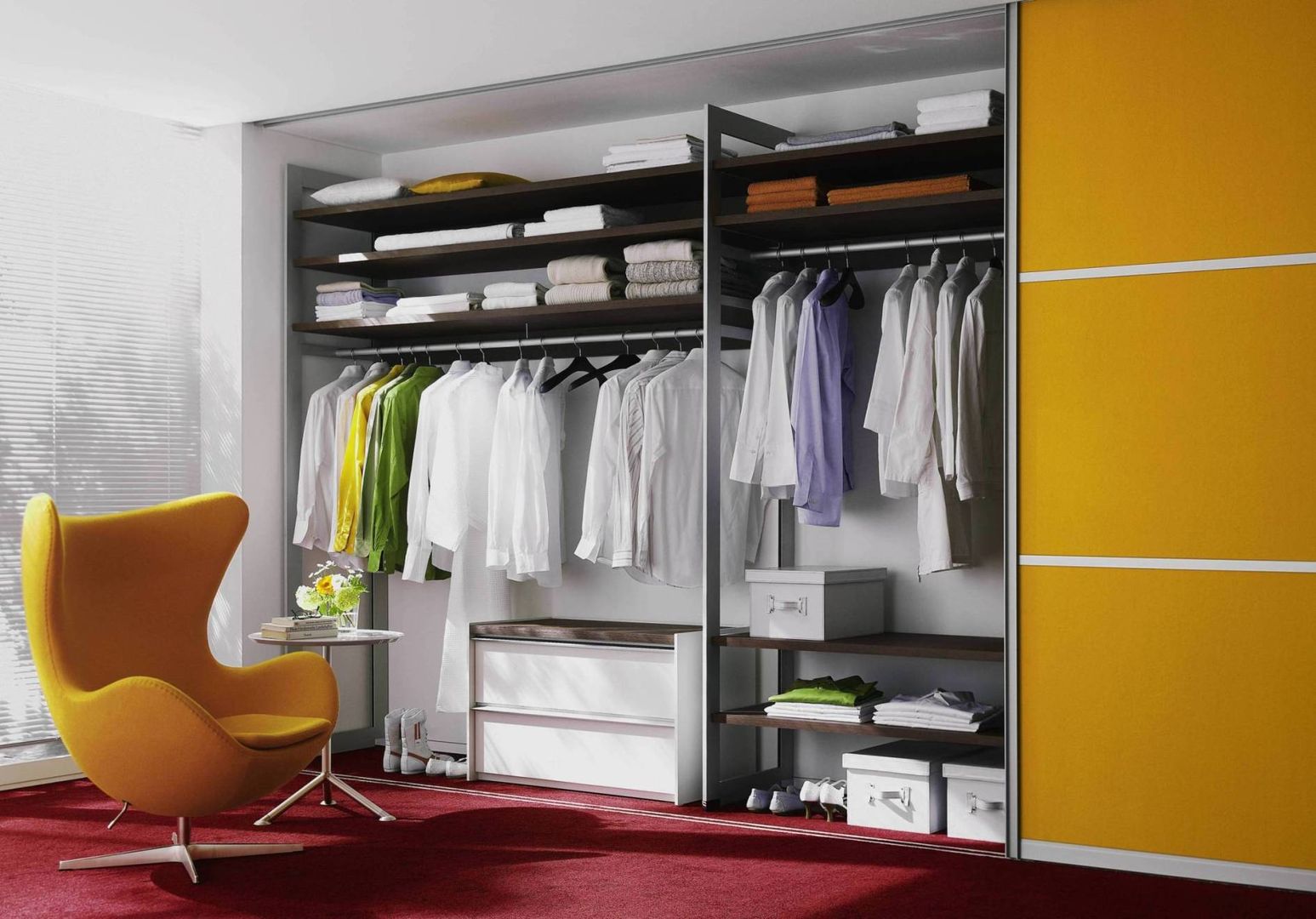 Шкафы купе, Raumplus Raumplus Minimalist bedroom Aluminium/Zinc Wardrobes & closets