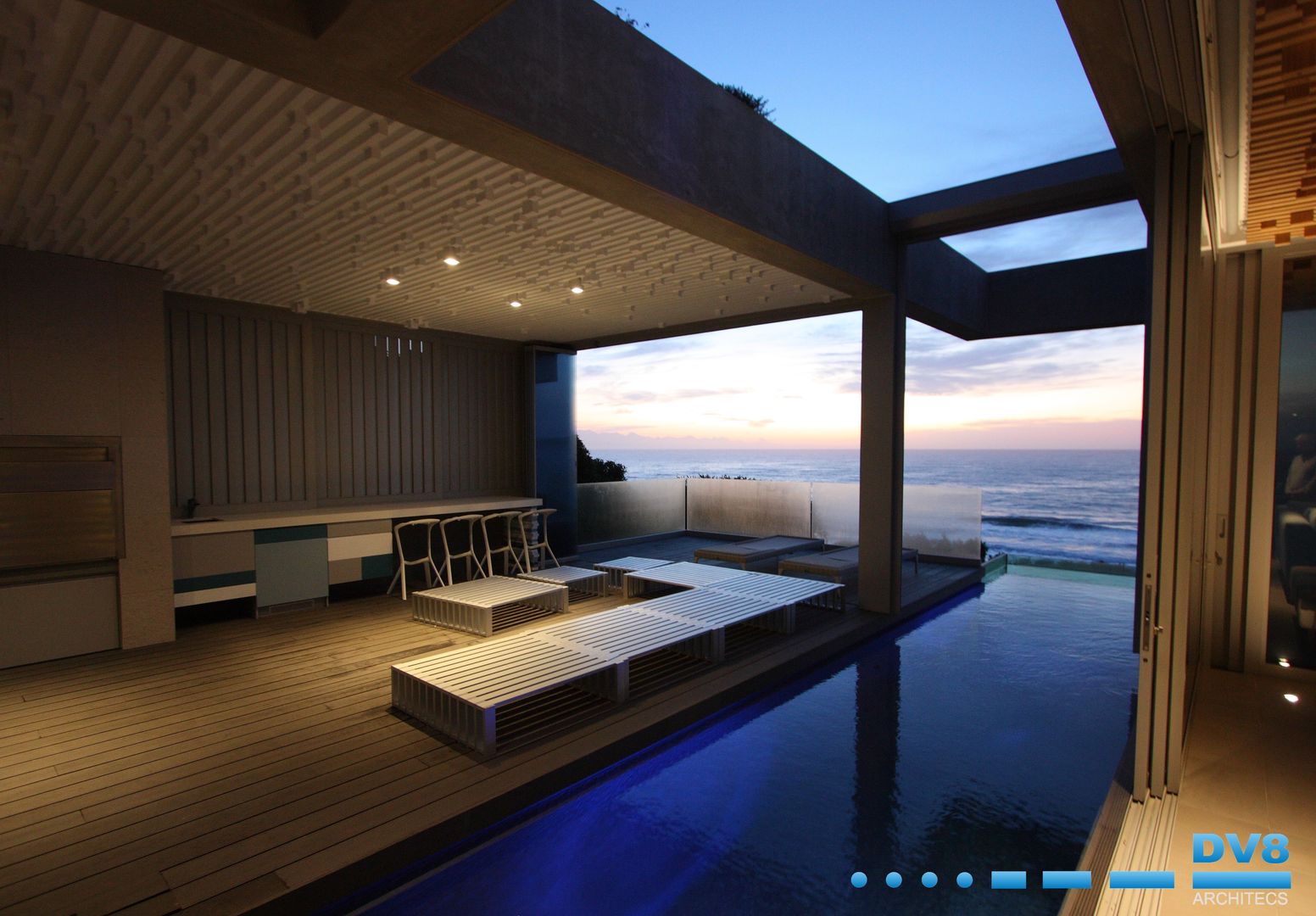 Plettenberg Bay - Beach House, DV8 Architects DV8 Architects Kolam Renang Modern