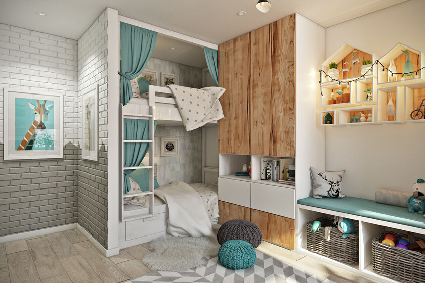 homify Chambre d'enfant scandinave