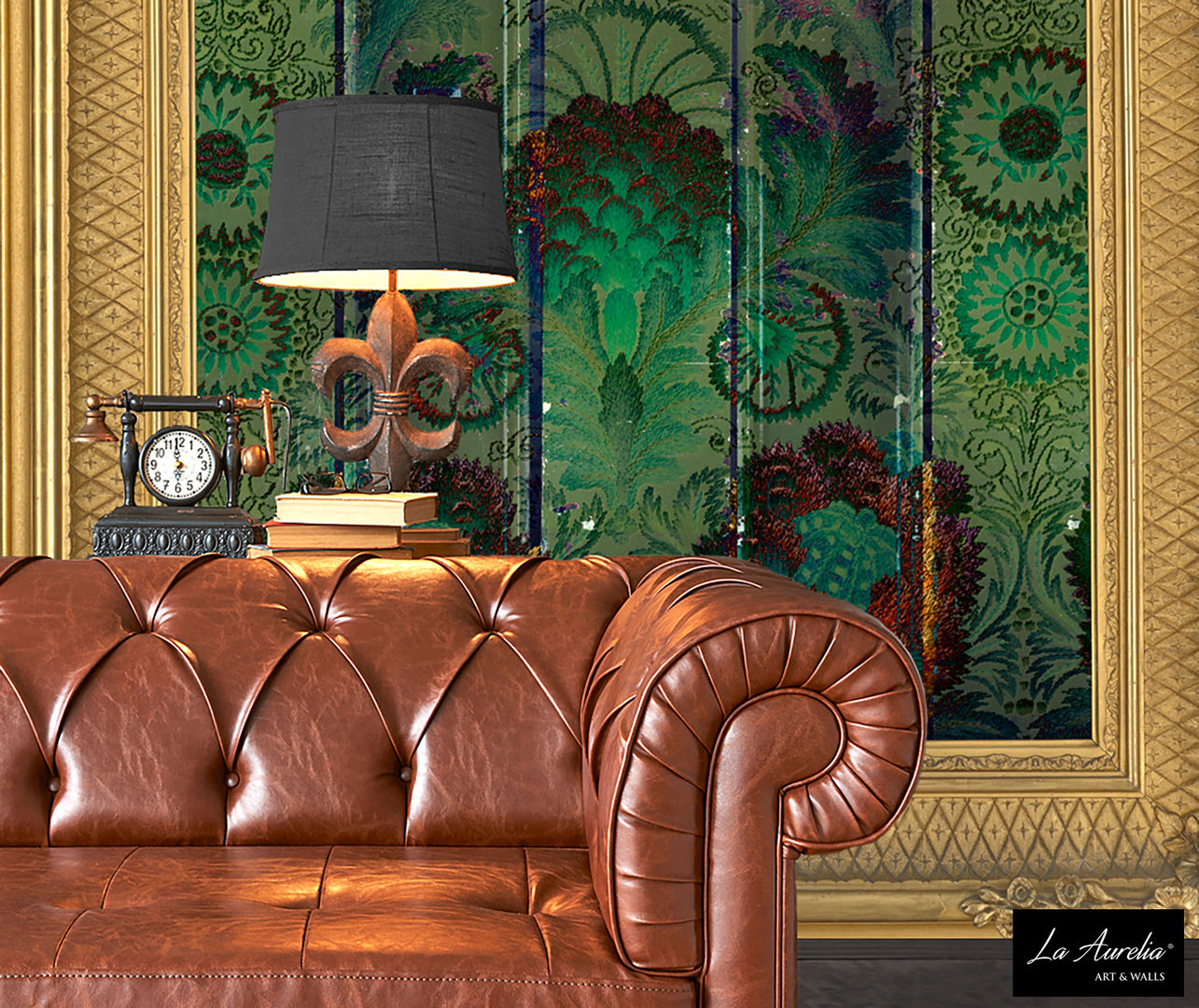 Oasis -Framed- Wallpaper La Aurelia Classic style walls & floors Wallpaper