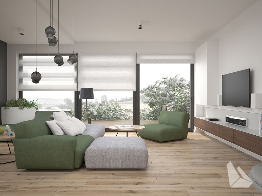 Dom - Giebułtów, Dream Design Dream Design Salas de estar modernas