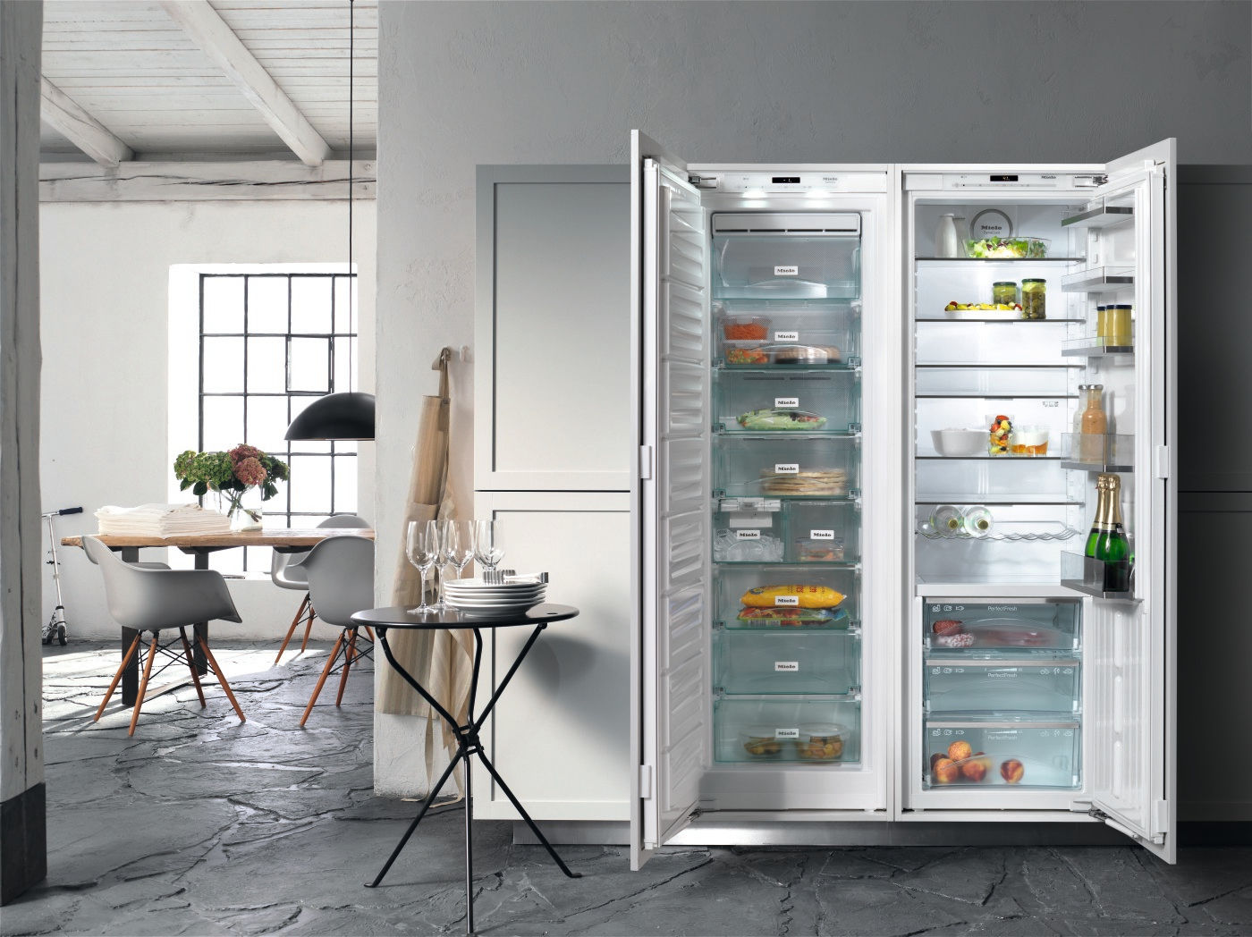 Miele FNS37402 Freezer Hehku Cocinas modernas: Ideas, imágenes y decoración Electrodomésticos