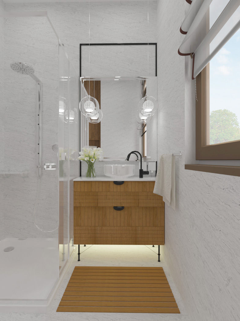 homify Baños de estilo moderno Piedra