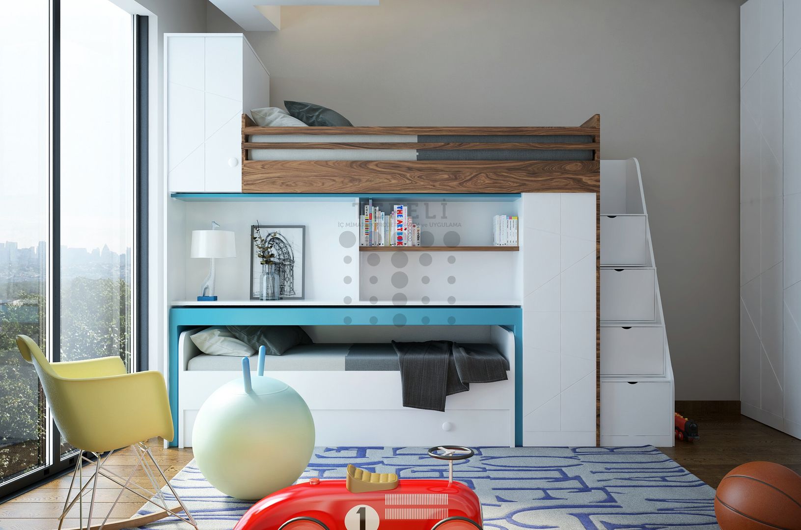 homify Modern nursery/kids room