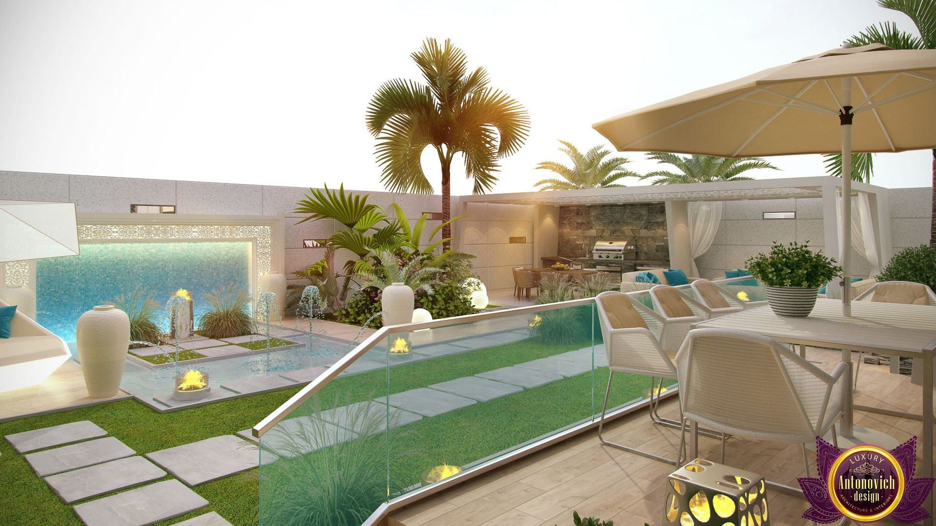 ​Landscaping ideas of Katrina Antonovich, Luxury Antonovich Design Luxury Antonovich Design منازل