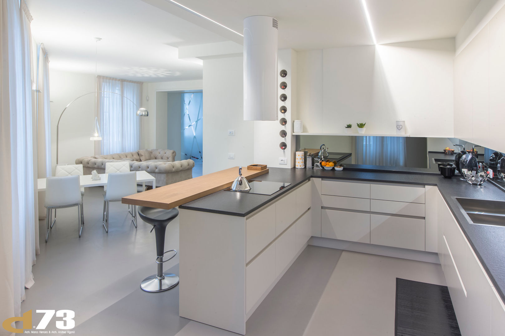 Appartamento privato pieno di luce, Studio D73 Studio D73 Cocinas de estilo moderno