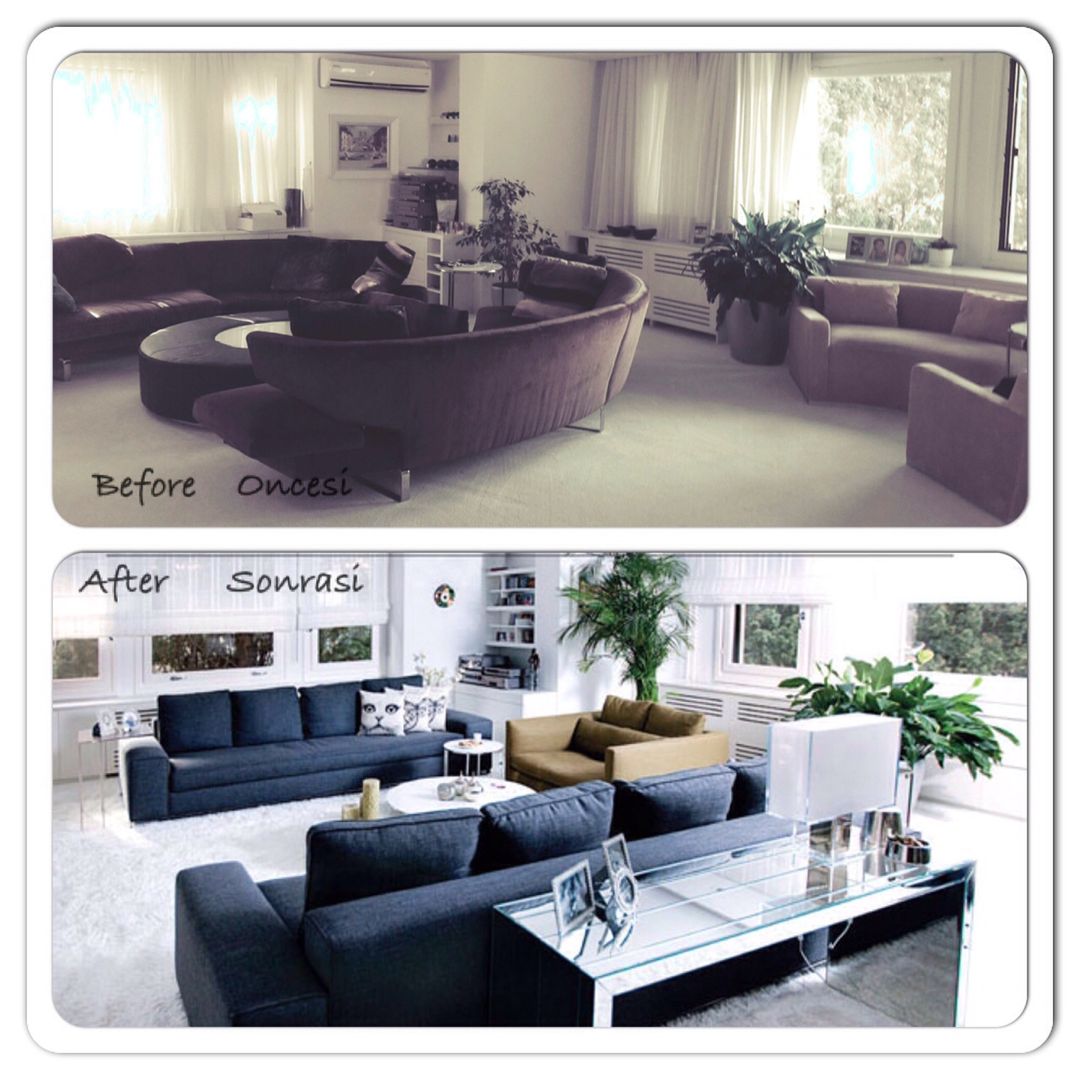 Before and after touching (Mimari dokunuş öncesi ve sonrası) ML MIMARLIK VE DEKORASYON Modern Oturma Odası Aksesuarlar & Dekorasyon
