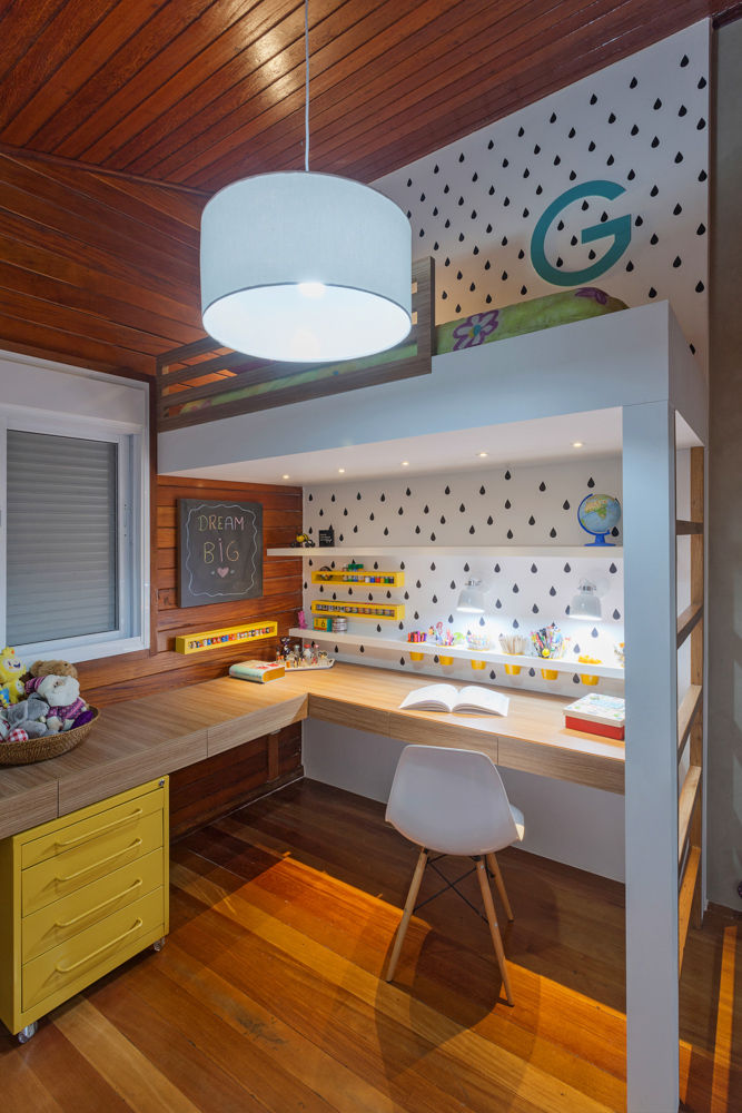 Quarto Infantil, Carmen Calixto Arquitetura Carmen Calixto Arquitetura Детская комната в стиле модерн МДФ