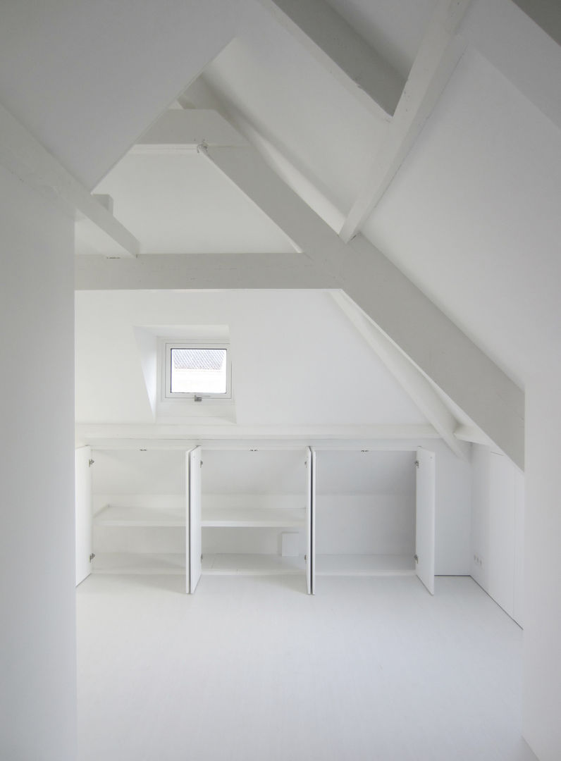Huis SH, Zolder, Nieuwe situatie Urban Pioneers Moderne slaapkamers