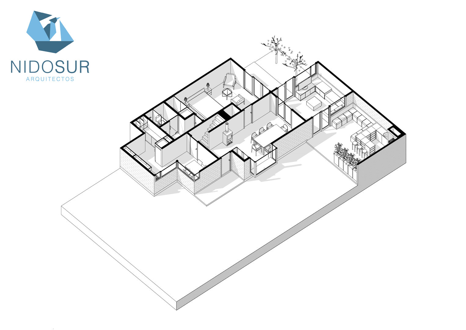 NidoSur Arquitectos - Valdiviaが手掛けた現代の, モダン