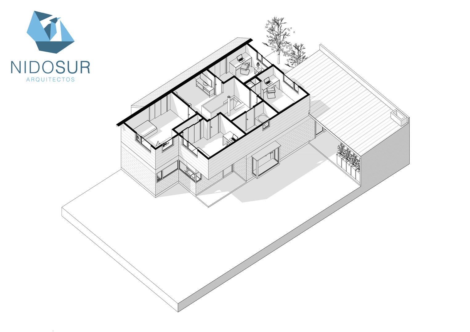 Remodelación y Ampliación de Casa MR2 en Valdivia por NidoSur Arquitectos, NidoSur Arquitectos - Valdivia NidoSur Arquitectos - Valdivia