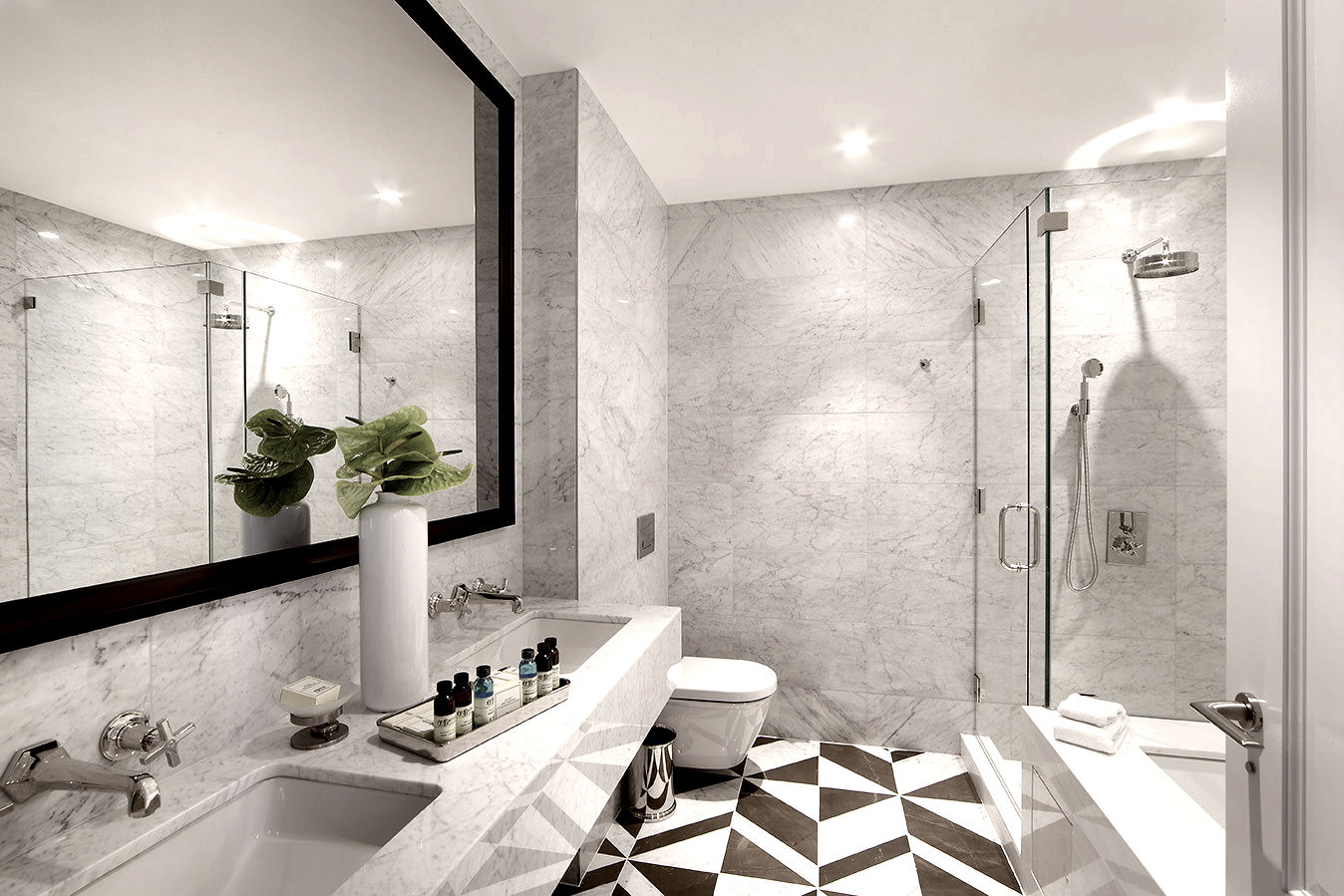 Penthouse Bathroom Joe Ginsberg Design Modern bathroom