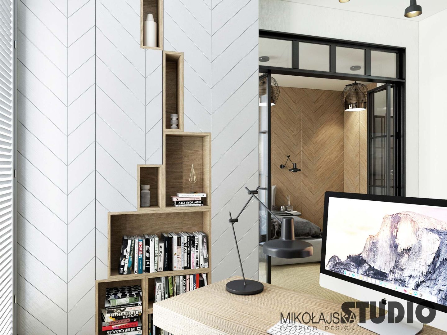 Exklusive Wohnung am Meer, MIKOLAJSKAstudio MIKOLAJSKAstudio مكتب عمل أو دراسة