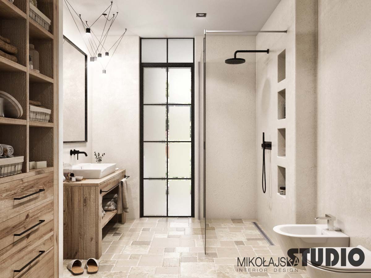 Exklusive Wohnung am Meer, MIKOLAJSKAstudio MIKOLAJSKAstudio Phòng tắm phong cách hiện đại