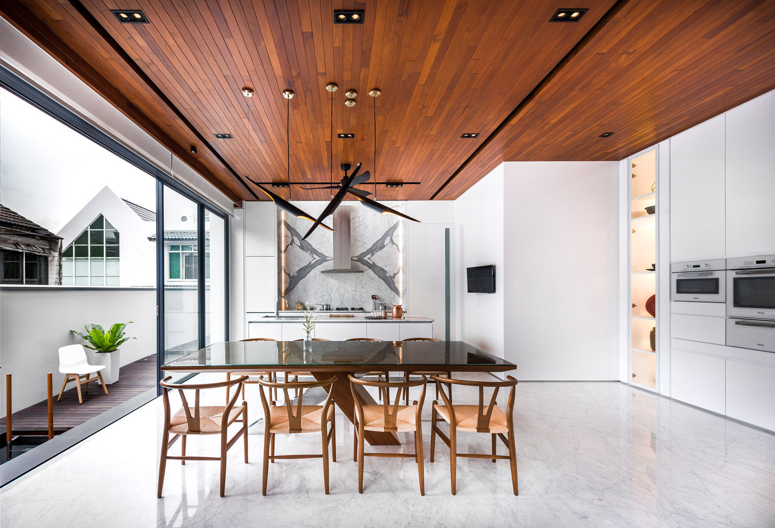 Courtyard House, ming architects ming architects Cocinas de estilo moderno